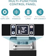 EUHOMY 40L Car Fridge Freezer 12V DC AC Portable Dual Zone Compressor view 4