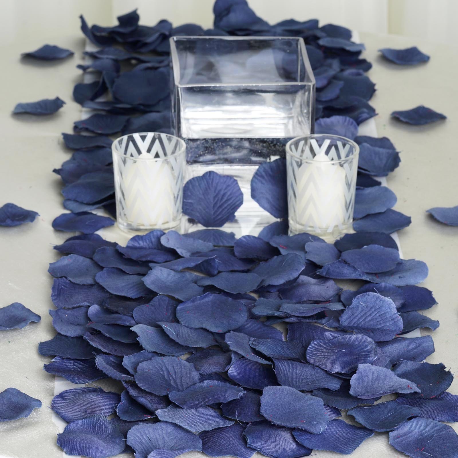 Buy BalsaCircle 2000 Navy Blue Silk Artificial Rose Petals Wedding