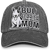 InnoBeta Bull Terrier Mom Gifts Hat for Women, Bull Terrier Gifts for Christmas, Birthday, Adjustable Embroidered Baseball Cap