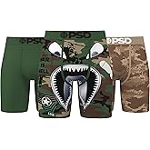 PSD Underwear Men's Warface Militia Boxer Brief 3 Pack, Multi, L
