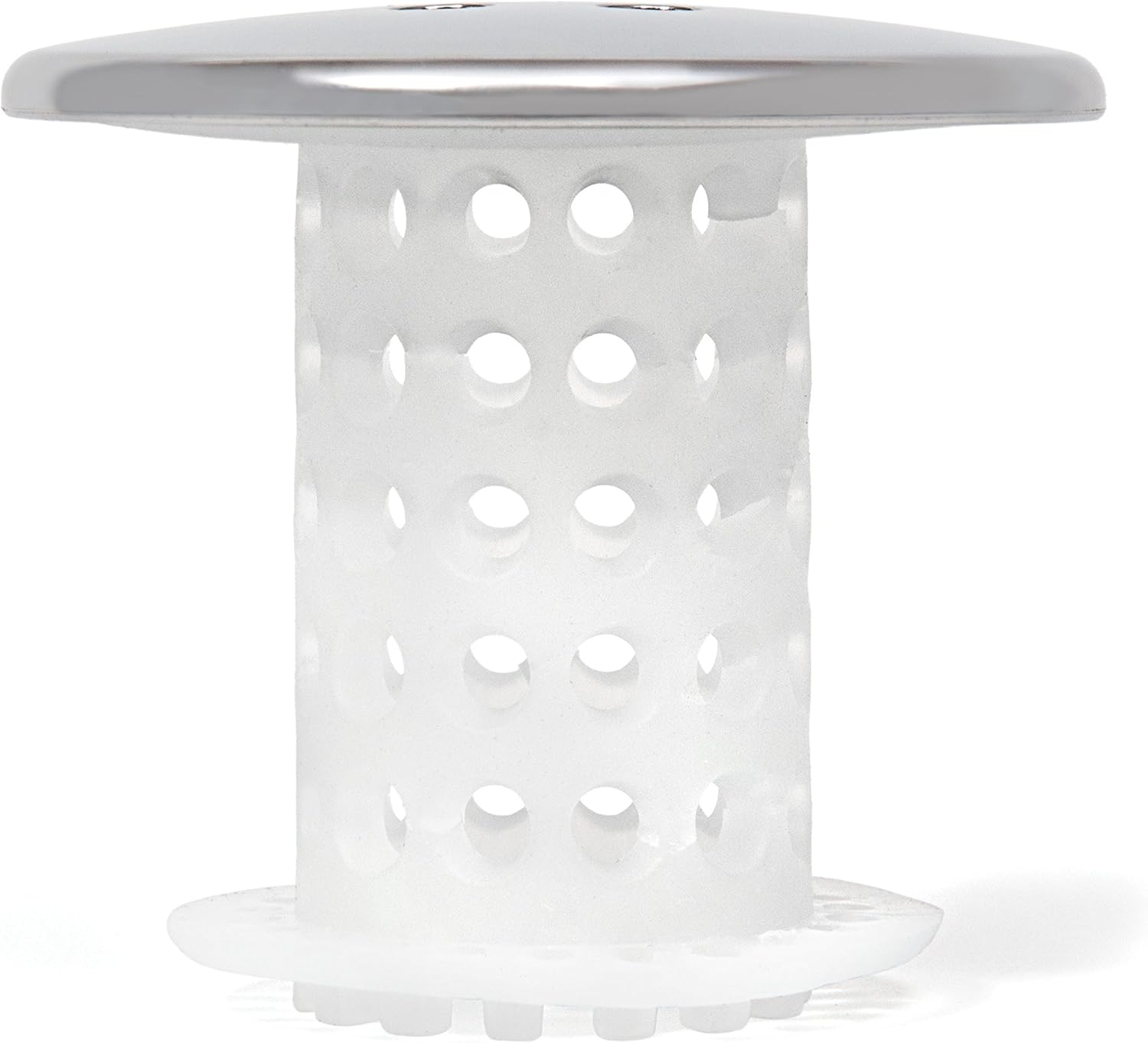 TubShroom Chrome Edition Revolutionary Tub Drain Protector Hair Catcher, Strainer, Snare: Home & Kitchen