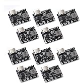 Teyleten Robot 18650 Lithium Li-ion 3.7V 4.2V Battery Charger Board DC-DC Step Up Boost Module TP4056 DIY Kit Parts Type-C 10pcs