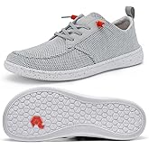 Men's Barefoot Wide Toe Box Shoes - Minimalist Barefoot Shoes with Zero Drop Sole Extra Wide Slip on Walking Shoes for Men