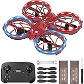 Spider Mini Drone for Kids with with Altitude Hold and Headless Mode, 2 Batteries, Full Propeller Guards, 3 Lighting Effects, 360° Flips, 3 Speeds, Birthday Gifts Toys for Beginners Boys Girls