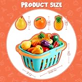 JOYIN 71 Pcs Cutting Play Food Set with Storage Basket Kids Kitchen Toy view 5