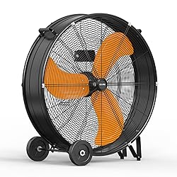 CCGIRU High Velocity Industrial Drum Fan,3-Speed