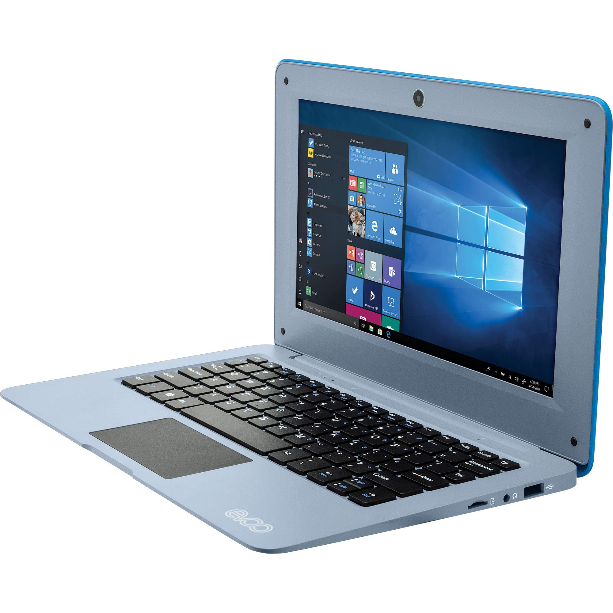 Evoo EV-C-101-1-BL Ultra Thin Laptop Quad Core 2GB RAM 32GB