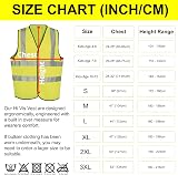 StickersWall Personalised Hi Vis Vest Custom Printed Yellow XLarge Reflective view 2