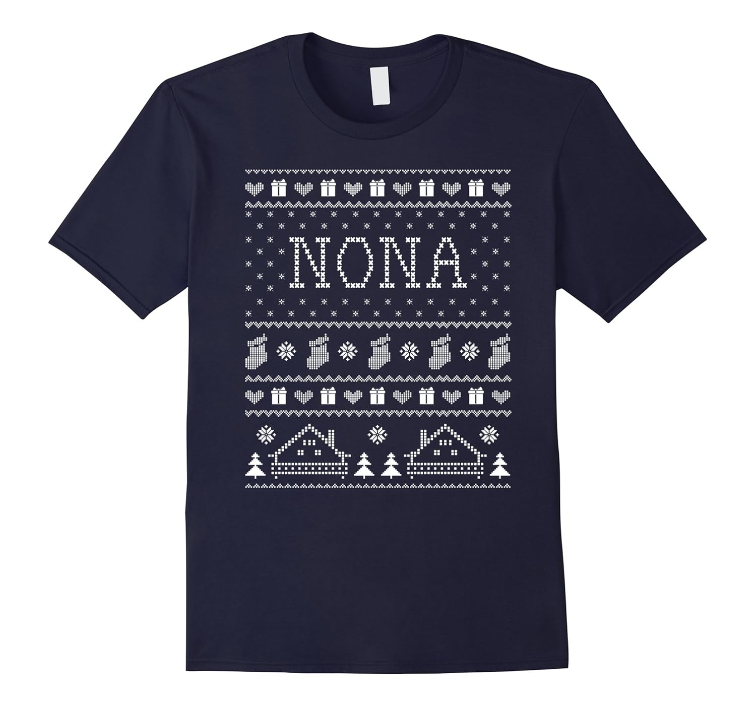 Nona Ugly Sweater Funny Christmas Xmas Gift For Nona-ANZ