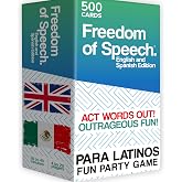 Card Board Games for Adults - Party Games for Friends and Family Game Night | Juegos de Mesa en Espa&ntilde;ol para la Familia &ndash; 500 Bilingual Spanish and English Card for Kids &ndash; Ideal for Party Card Games