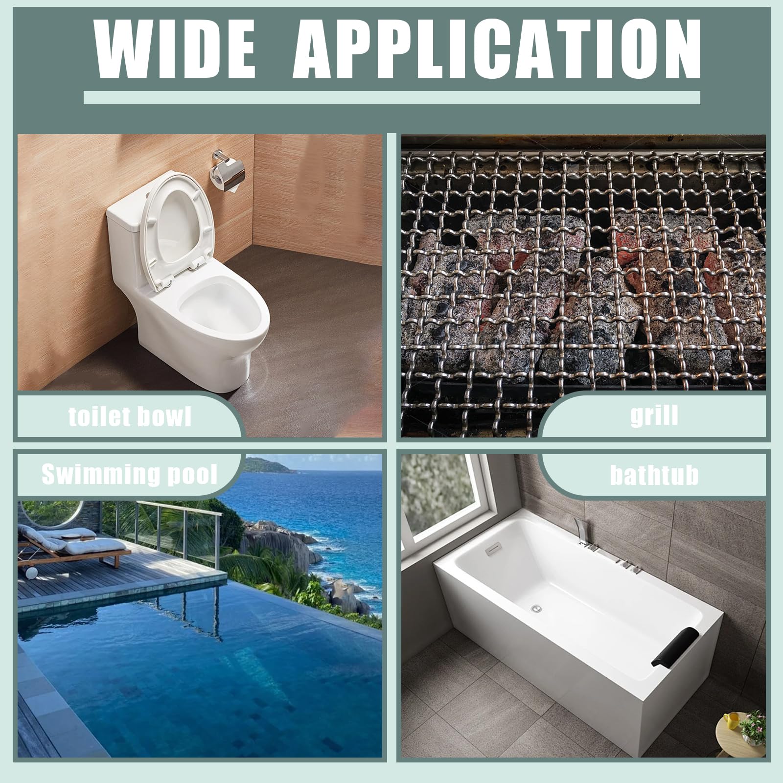 5er-Pack Bimsstein Toilettenreiniger mit Griff,Bimsstein Toilette,Effektive Reinigung von Toiletten, Schwimmbädern (mit 1 Weißer Griff) 6