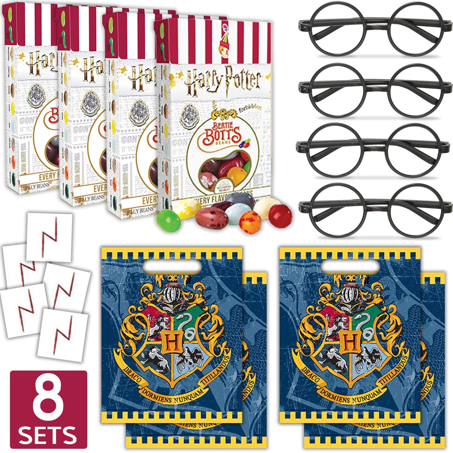 Buy Wizard Party Favors - 8 Each - 8 Boxes Harry Potter Bertie Botts ...