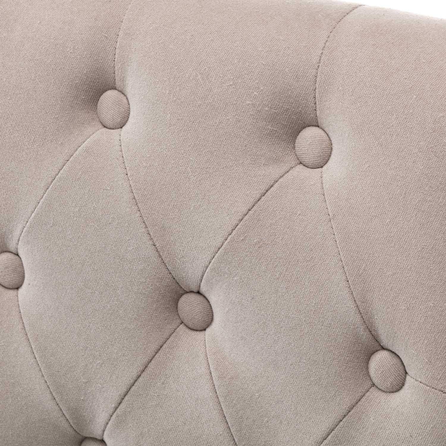DininL Fur Dining Chair Kitchen Chairs Set of 2 Modern Dining Room Side Chairs Fabric Cushion Seat Back (Light Gery) - Chairs