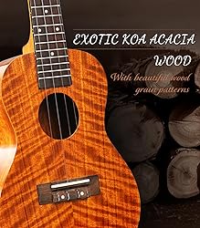 Ulumac Concert Ukulele, KOA Acacia Wood 23 inch