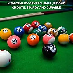 HMQQ Billiard Balls Set 2-1/4" Regulation Size Pool