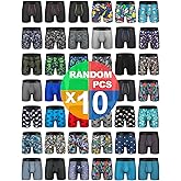 CONKEND Mens Boxer Briefs Cotton Underwear Pack 6”no Ride up Regular Stretch Elastic Wide Band Boxer Briefs