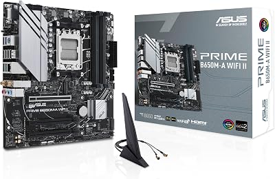 ASUS Prime B650M A WiFi II AMD AM5 Micro-ATX Motherboard DDR5 PCIe 5.0 M.2