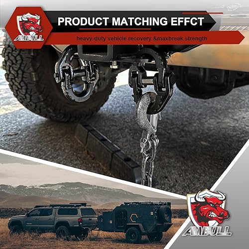 NDSWKR 4 Pack 3/8 Inch Hammerlock Coupling Link, G80 Alloy Steel Safety