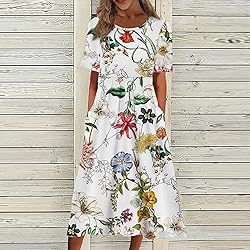 ODEUIAOD Boho Dresses for Women 2024 Summer Dresses
