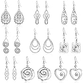 Ritach Silver Dangle Earrings for Women Trendy Bohemia Boho Vintage Statement Earrings for Women Dangling Set for Women