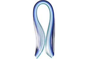 QUILLED CREATIONS Quilling Paper Mixed Colors .375" 100/Pkg, Blues (5 Colors)