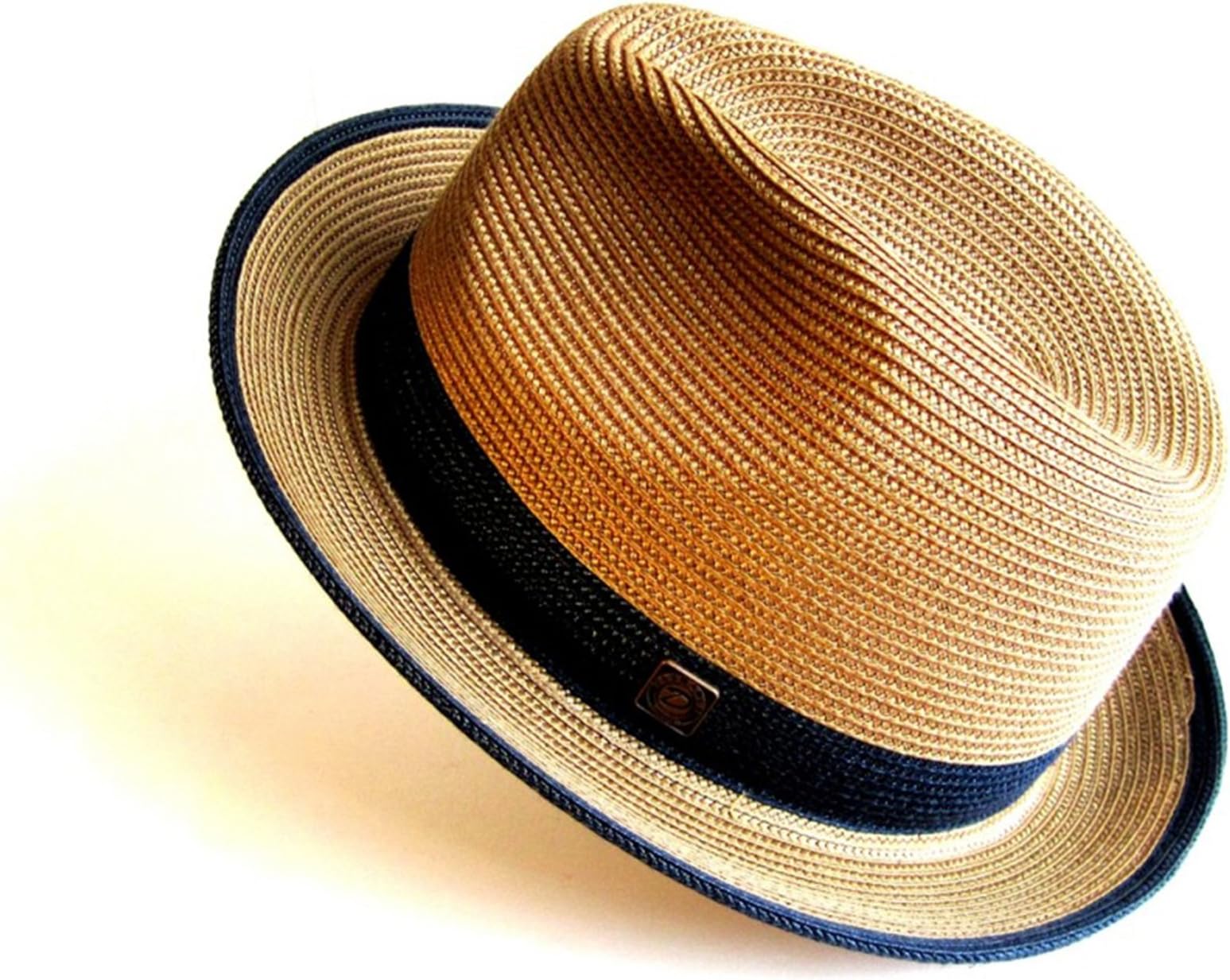 DASMARCAMens Summer Crushable & Packable Straw Fedora Hat - Florence