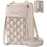 Miss Adola Crossbody Phone Purse for Women - Cute Small Bags Cellphone Wallet RFID Blocking with Strap Zipper and Card Slots