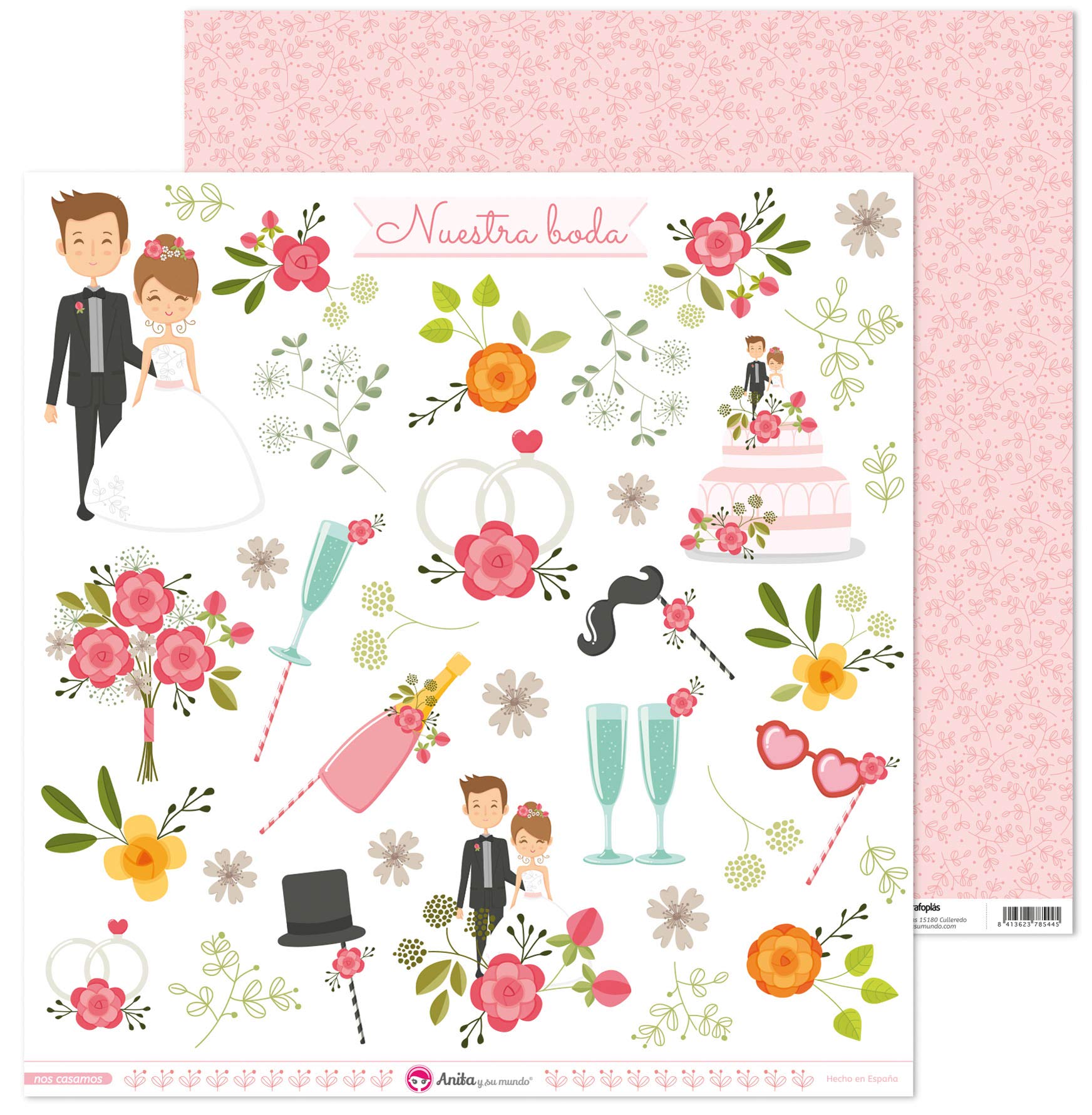 Anita and Su Mundo Collection We Marry Scrapbooking Papers, Paper, Scrapbooking, 12 x 12 Inches