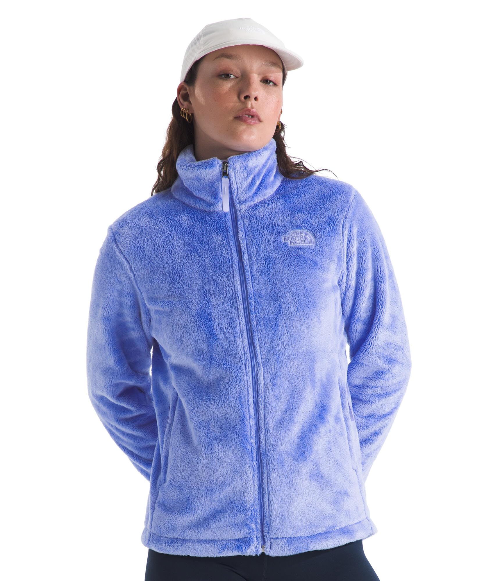 The North Face Women's Osito Full Zip Fleece Jacket (Standard & Plus Size) - Soft & Lightweight Fleece, Secure Zip Pockets, Periwinkle Glow, X-Small Image