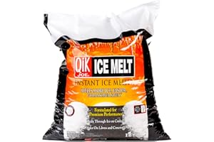 Qik Joe Instant Snow and Ice Melt for Sidewalks, Driveways, Steps, and Parking Lots, Deicer for Concrete, Asphalt, Wood, and Other Surfaces, Effective to -25 Degrees, 18 Pounds