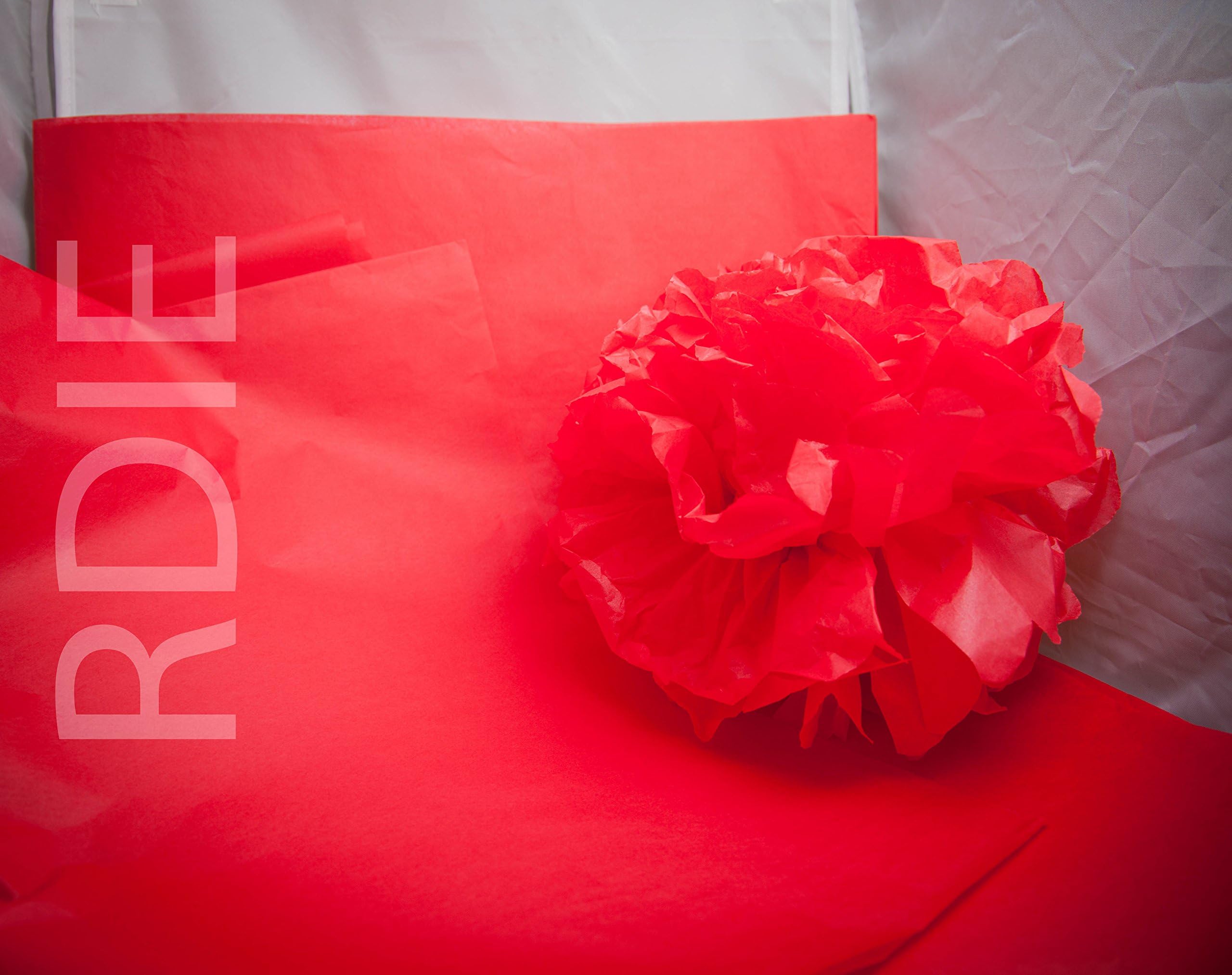 480 Sheets of Tissue Paper-Red, 50 x 75 cm 18 g