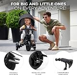 Kinderkraft AVEO Tricycle 9 Months to 5 Years Pink Adjustable Handle Foldable view 4