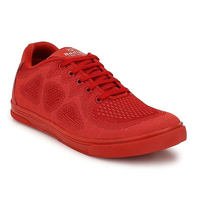 Buy BRAZZO Men's Red Canvas Shoe.(Rd) (6, RED) at Amazon.in