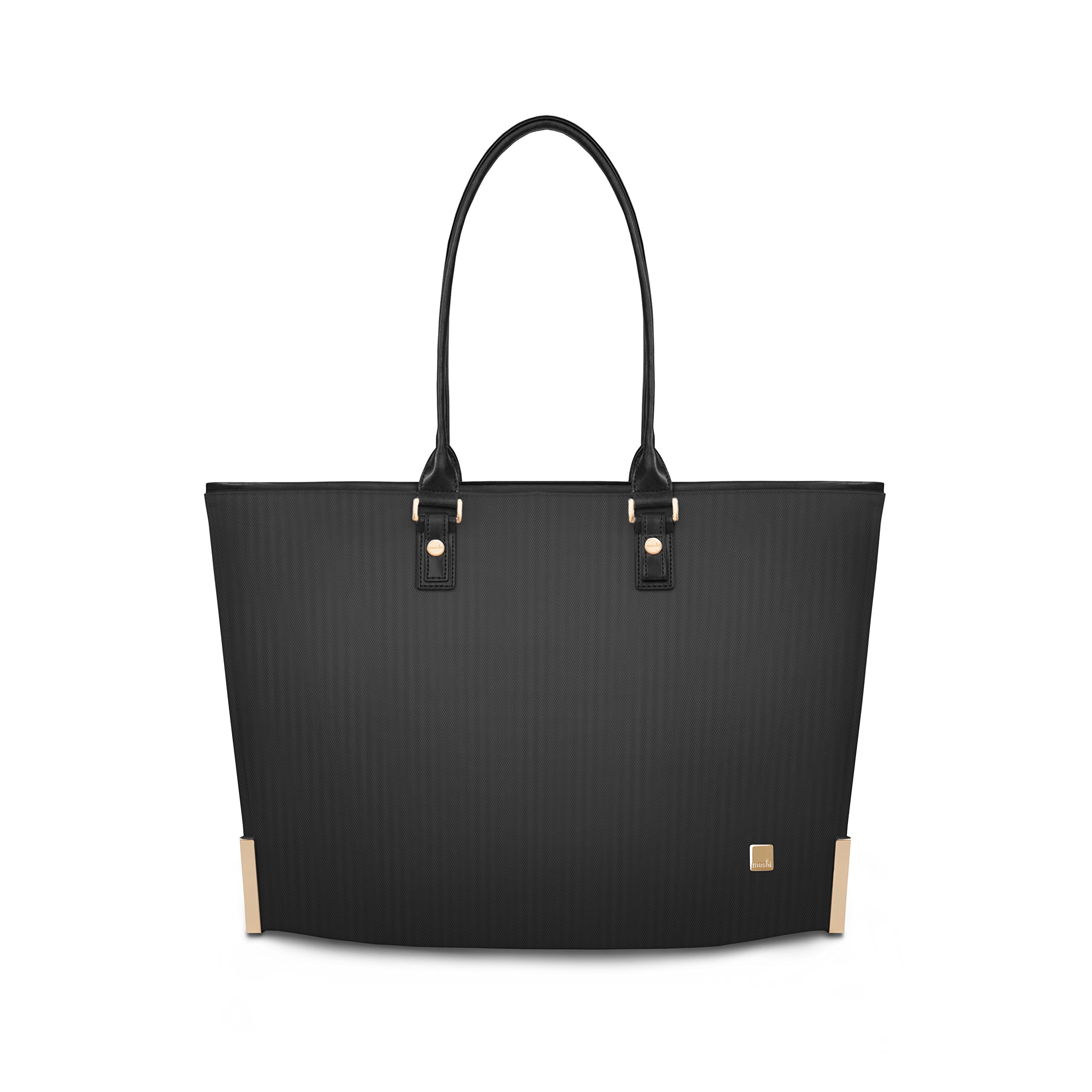 Moshi Aria slim lightweight tote - Slate Black