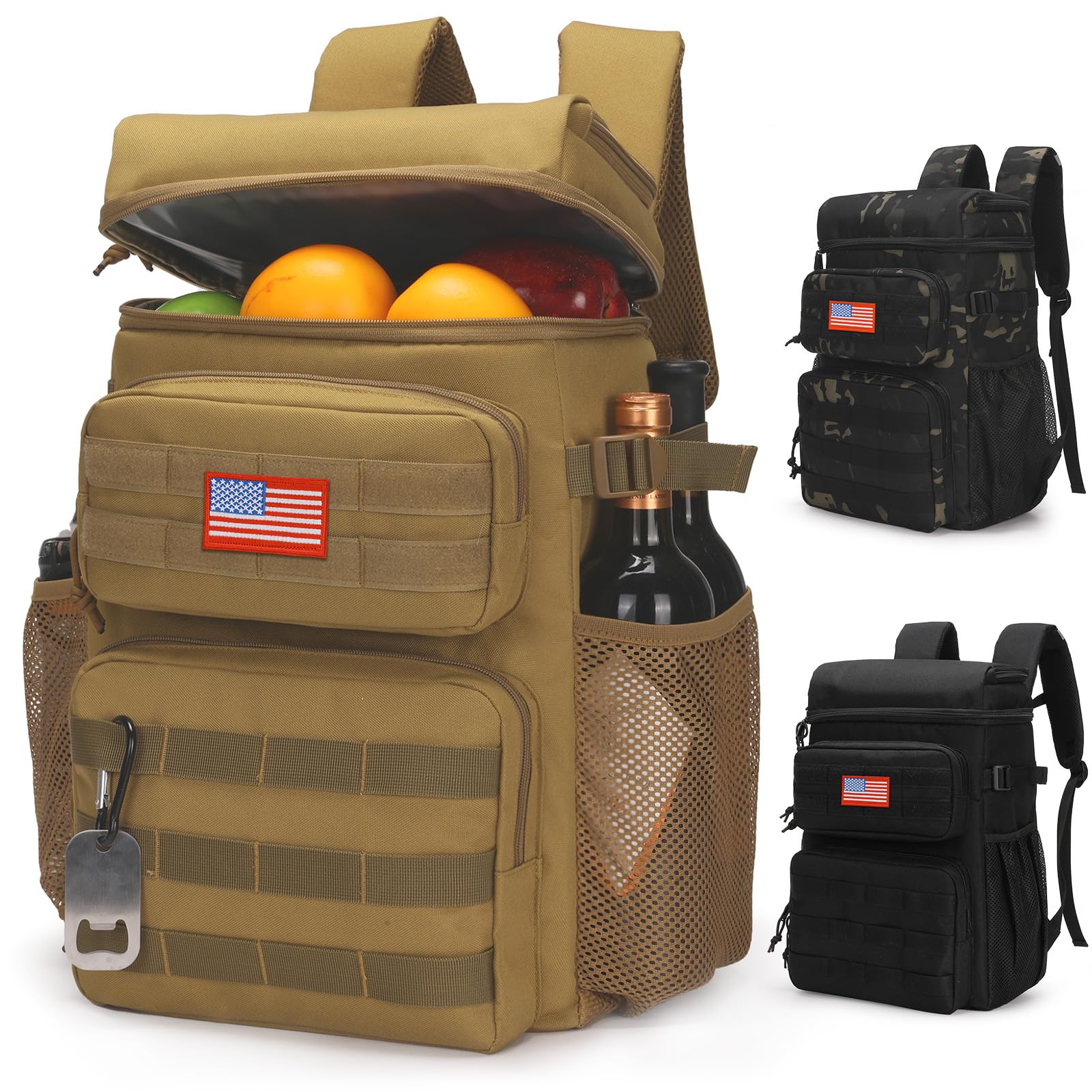 Photo 1 of Tactical Backpack Cooler,Soft Lightweight Leakproof Cooler Backpack,Insulated Cooler Bag,Portable Soft Cooler Bag Waterproof for Beach, Travel, Camping, Picnic, Hiking