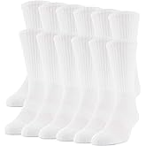 Gildan Men's Performance Crew Socks, 12 Pairs