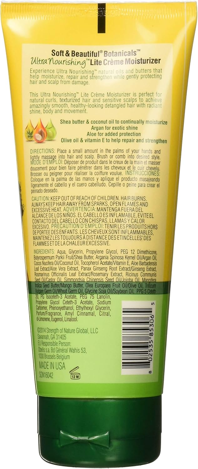 Soft and Beautiful Botanicals Ultra Nourishing Lite Creme Moisturizer, 6 Ounce, 170.1 g (Pack of 1) - Image 3