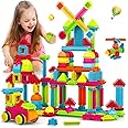 Bristle Blocks,Interlocking Building Blocks Construction Toys for 3 4 5 6 Year Old Boys Girls,Enlarge Building Toy for Creati