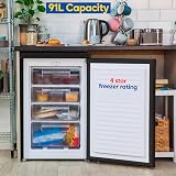 Russell Hobbs Under Counter Freezer 91 L, 55 cm, 3 Drawers, Black view 4