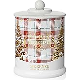 M&SENSE Christmas Candles Warm Sweater Scented, 12.7oz 75 Hours Slow Burn, Organic Soy Wax Double Wick, Non Toxic Aromatherapy Jar Candles for Stress Relief, Cozy Winter Holiday Candles for Home