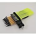 Crossbow Picatinny Bolt Holder - Black, Holds 6 Bolts, Fits 5.5-6mm Diameter Bolts, Includes Mounting Hardware