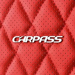 CAR PASS Nappa Red Leather Bling Diamond Seat