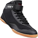 CORE Wrestling Shoes – High Traction Wrestling Shoes for Men, Women, Youth & Kids - Durable Shoes for Wrestling, Boxing, Weightlifting & Bodybuilding – Combat Sports Footwear, Lightweight Gym Shoes