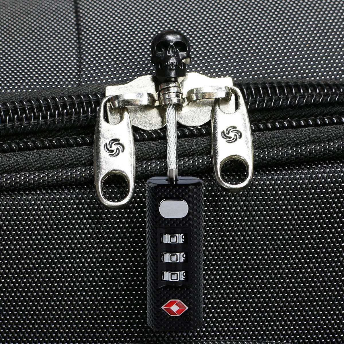 TSA Luggage Lock 2 Pack - Mini Travel Lock - 3 Digit Combination - TSA Approved for Suitcase, Backpack, GYM Lockers, Cabinets, Toolbox and More