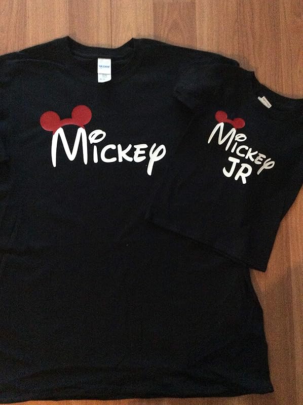 Amazon.com: Handmade Disney Daddy and me Shirt Mickey and Mickey Jr Matching Family Shirts: Handmade