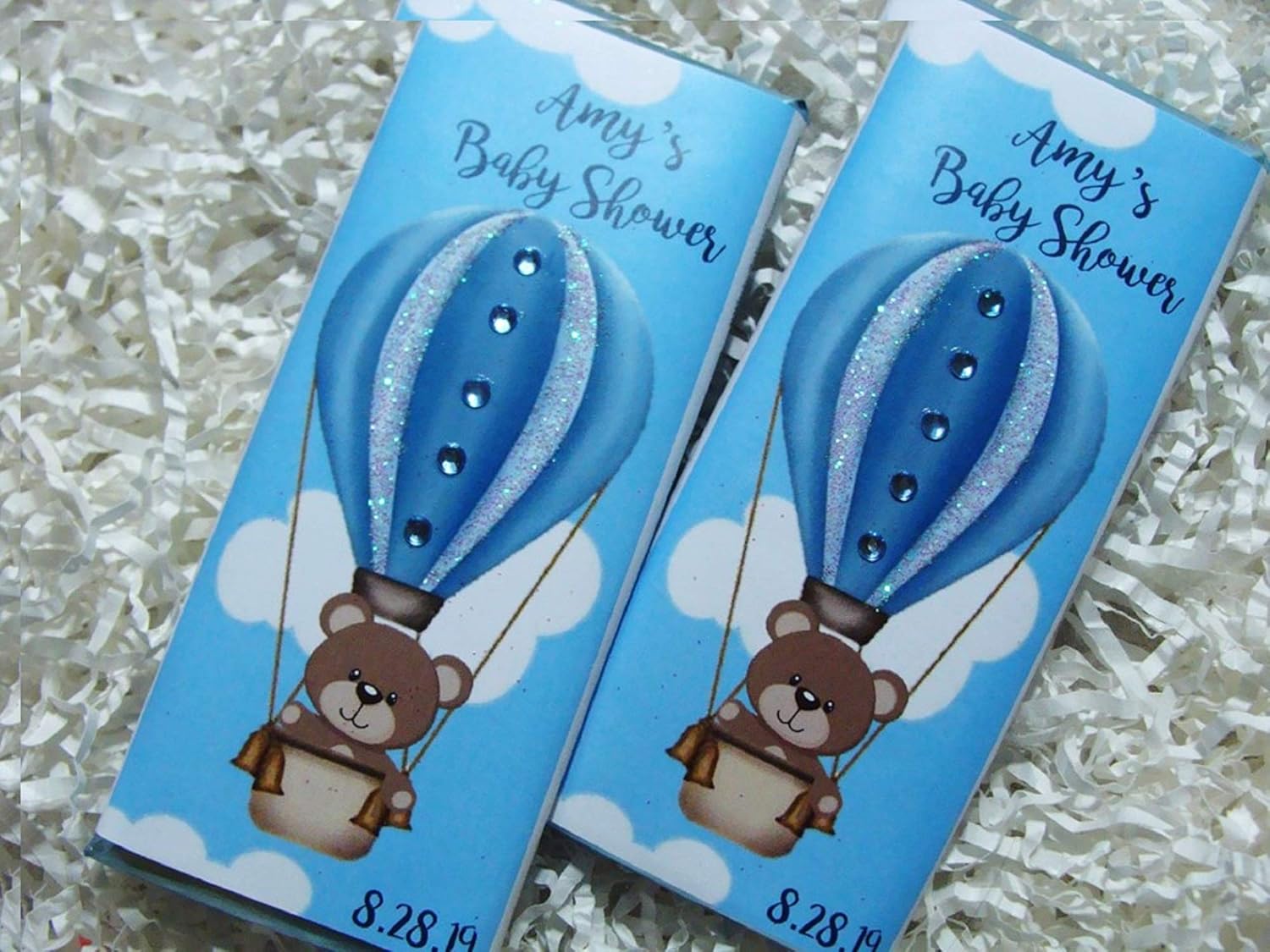 chocolate bar baby shower favors