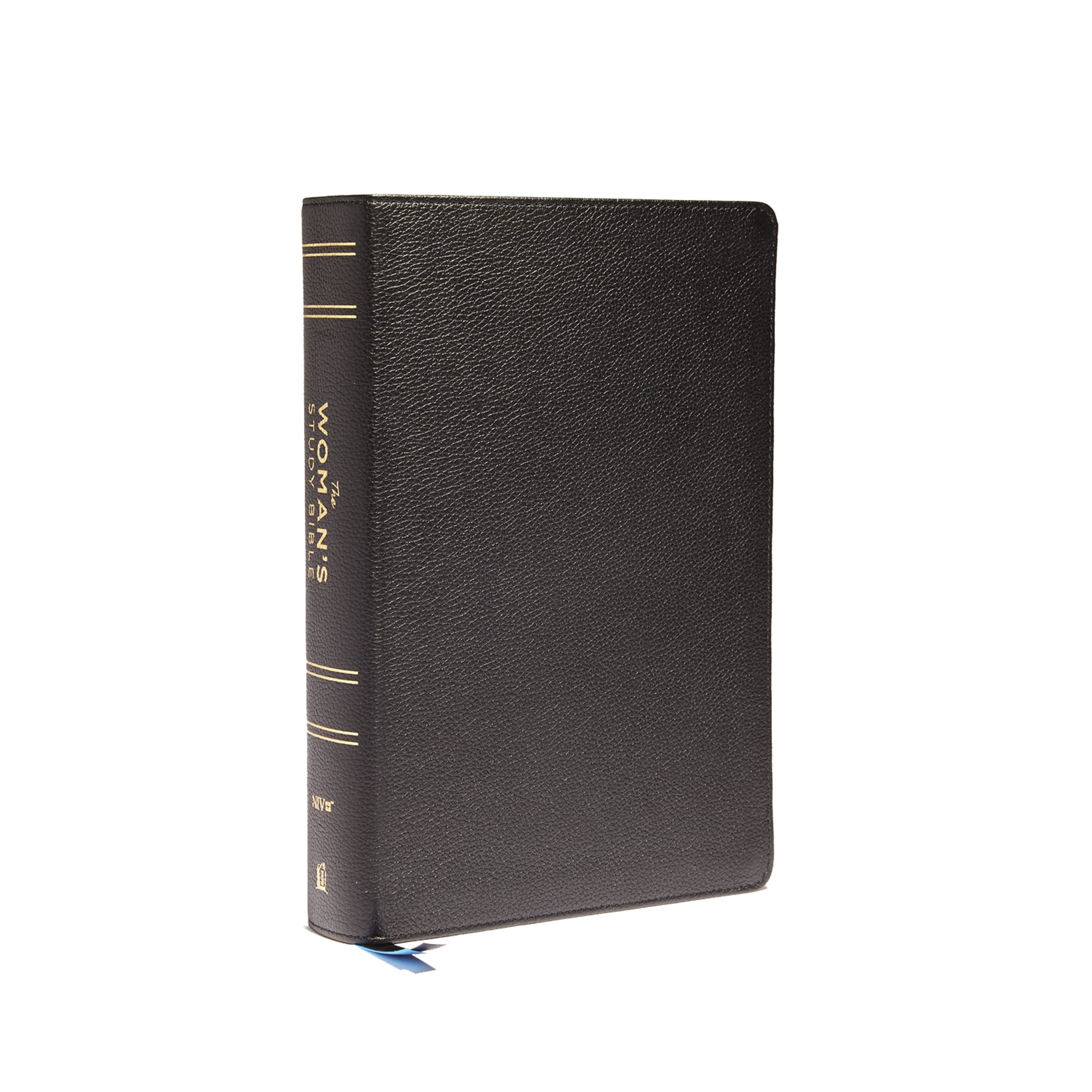 NIV, The Woman's Study Bible, Genuine Leather, Black, Full-Color, Red Letter, Thumb Indexed: Receiving God's Truth for Balance, Hope, and Transformation Image