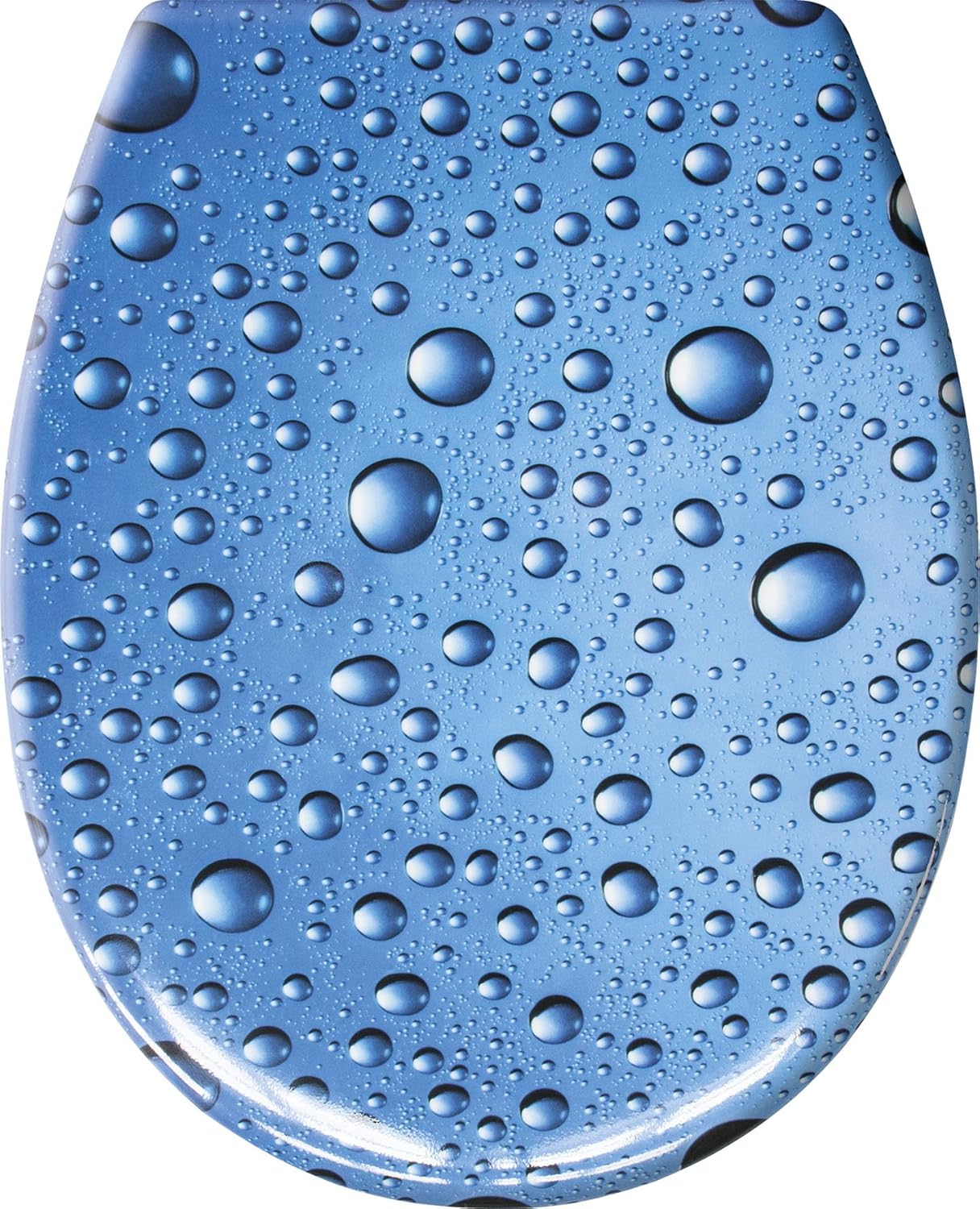 Kleine Wolke Toilet seat Bubble 37x45cm in blue, Duroplast, 37 x 45 x 1