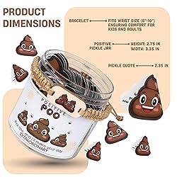 60 Positive Poo Cards Jar, Affirmation Cards For