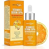 30% Vitamin C Serum for Face - Natural & Organic Anti Wrinkle & Skin Rejuvenator Moisturizer with Hyaluronic Acid & Vitamin E - Powerful Anti Aging Serum - Age-Defying Beauty Regimen- 1FL OZ